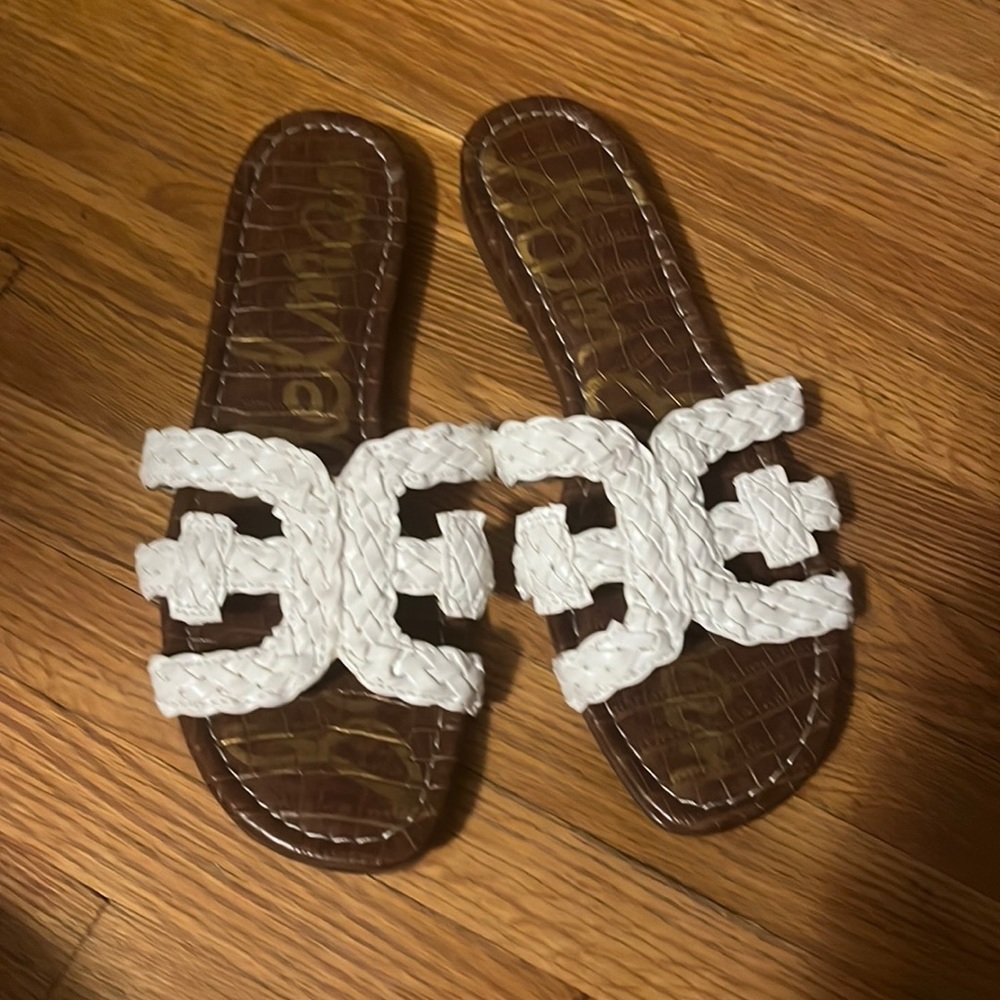 Sam Edelman white sandals